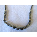 Vintage Long Hematite Necklace. 72cm.