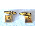 LOVELY VINTAGE GOLD PLATED CUFFLINKS