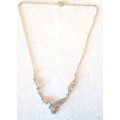 Lovely Vintage Short Choker Chain Silver and Marcacite necklace