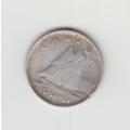 1950 George VI Canadian Silver `Dime` 10 Cents