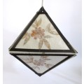 Vintage Paper Mache folding Lantern/Hanging Decoration. 42 cm when open.