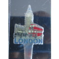 Lot of Two Collectable London Souvenier Spoons. Vintage. Still sealed in original box.