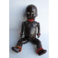 Vintage African Tribal Celluloid Doll, PMI JHB with Jointed Arms and Legs. Very Collectable