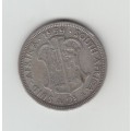 1959 South African Silver Two Shilling