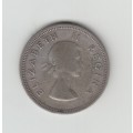 1959 South African Silver Two Shilling