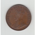 1935 South African Bronze One Penny
