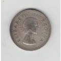 1960 South African Silver Two Shilling