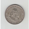 1964 South African Silver Twenty Cents