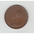 1934 South African Bronze One Penny.