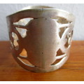 Vintage silver plated serviette/ napkin ring Engraved `Kobus`. Plate worn.