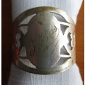 Vintage silver plated serviette/ napkin ring Engraved `Kobus`. Plate worn.