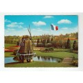 Vintage Postcard - Holland. Land of Flowers and Windmills.