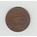 1938 South Africa Union One Penny