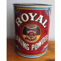 Large Vintage Poyal Baking Powder Tin. 18cm high. Decorative.