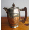 Vintage Walker and Hall Sheffield 1 1/2 Pts Kettle. Wooden Handle. Shaby-Chic. 20cm high.