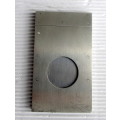 Steel Cigar Cutter, Large 20mm Round Hole. 65mm x 38mm