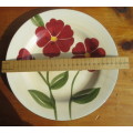 Vintage Hand Painter Ceramic Plate, Lovely glace cracks, refer to photos.
