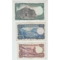 Lot of Three 1970/1971 Espana Bank Notes