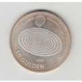 2000 Commemorative 10 Gulden Netherland Silver Coin. 15g 33mm dia