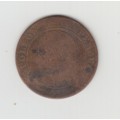 1854 France Bronze 5 Centimes