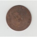 1854 France Bronze 5 Centimes