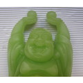 Gorgeous Laughing Resin Jade Budha. 120mm high