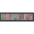 Bechuanaland 1938, Lot of 6 Stamps. Half Penny to 6 Penny.