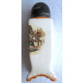 Vintage Lancaster and Sandland Sugar Shaker. Porcelain and EPNS Top. De Olden Dans Series.