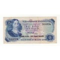 1974 South african Two Rand Note. T W de Jongh