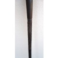 Hand Carved Wooden Walking Stick. Two Toned with Carved Pattern 900mm long.