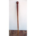 Vintage Hand Carved Wooden Knobkierrie. 900mm long