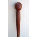 Vintage Hand Carved Wooden Knobkierrie. 900mm long