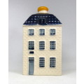 Vintage KLM Blue Delft Dutch Houses. BOLS Amsterdam Miniature Porcelain House #55