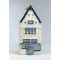 Vintage KLM Blue Delft Dutch Houses. BOLS Amsterdam Miniature Porcelain House #6