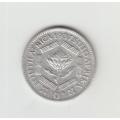 1937 South Africa Union Silver 6 Pence