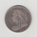1896 Half Crown - Victoria Silver 925