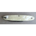 Vintage Mother of Pearl Pocket Knife Made In Italy 2 Function