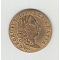 GEORGE III MEMORY OF THE GOOD OLD DAYS 1797 Spade Guinea Brass Token - 26mm