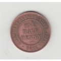 Australian One Half Penny `George V` 1911