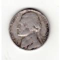 1976 US Jefferson Five cents