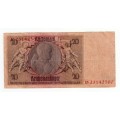 1923 Twenty Reichsmark Note