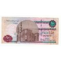 2001 10 Egyptian Pounds banknote (Farao statue)