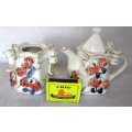 Lovely Delicate Porcelain Ribbon Milk Jug and Sugar Bowl. Made in China