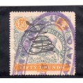 British South Africa Company/Rhodesia Fifty Pound Revenue Duty Stamp.