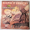 Keeping it Country, 20 Country Hits. 1980,   Good Condition. Cover damaged.