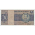 1970-1979 - Brazil 5 Cruzeiros 2nd edition Bank note
