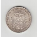 1940 Netherlands Wilhelmina I Silver Gulden