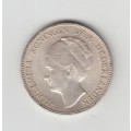 1940 Netherlands Wilhelmina I Silver Gulden