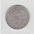 1927 SOUTH AFRICA UNION 2 1/2 SILVER SHILLING.