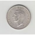 1937 South Africa Union 2 1/2 Silver Shilling